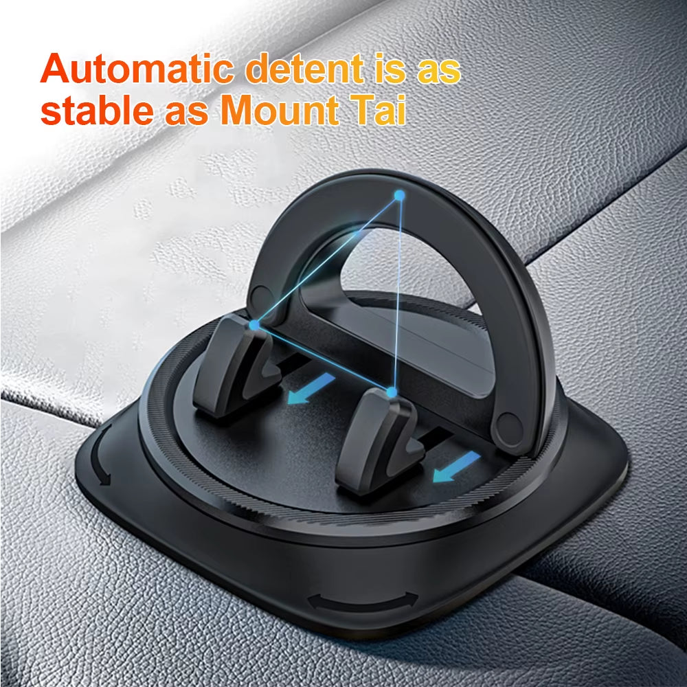 360° Rotating Universal Car Phone Holder - Dashboard Mount for iPhone, Samsung, Xiaomi, Huawei - Essential Car Accessory